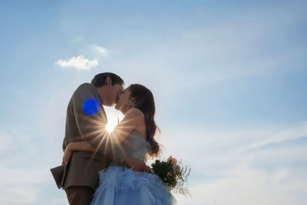 かっこいいウェディングフォト_キスショット1