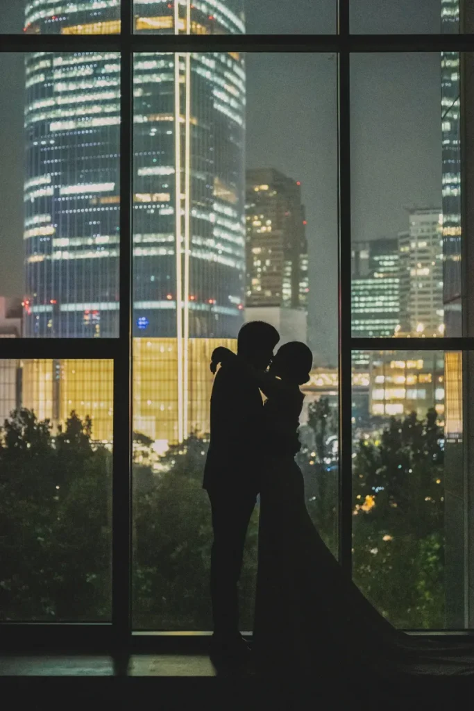 かっこいいウェディングフォト_シルエットショット1