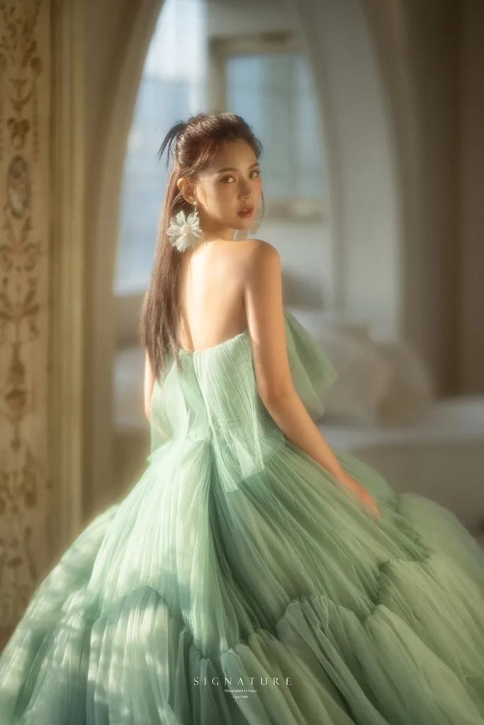 ストレートのハーフアップ_02