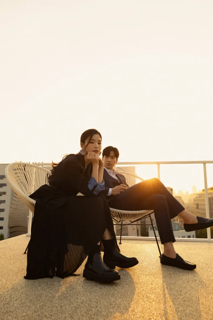 私服ウェディングフォト_黒ワントーンコーデ02