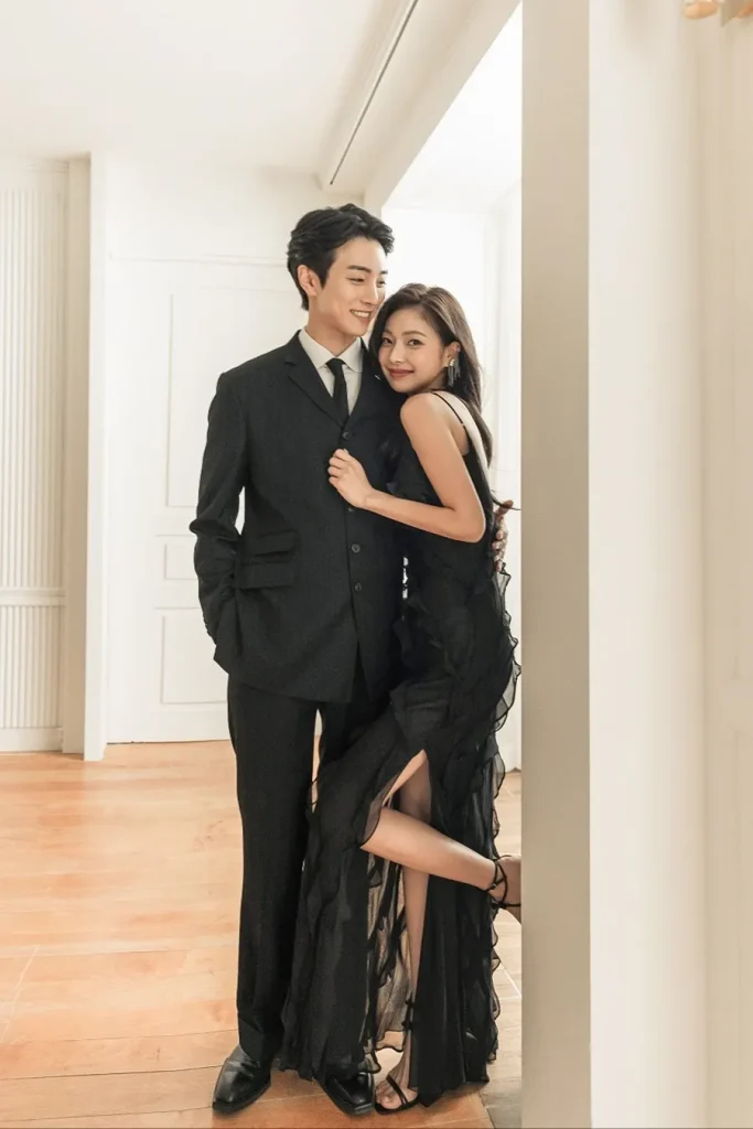 私服ウェディングフォト_黒ドレス01