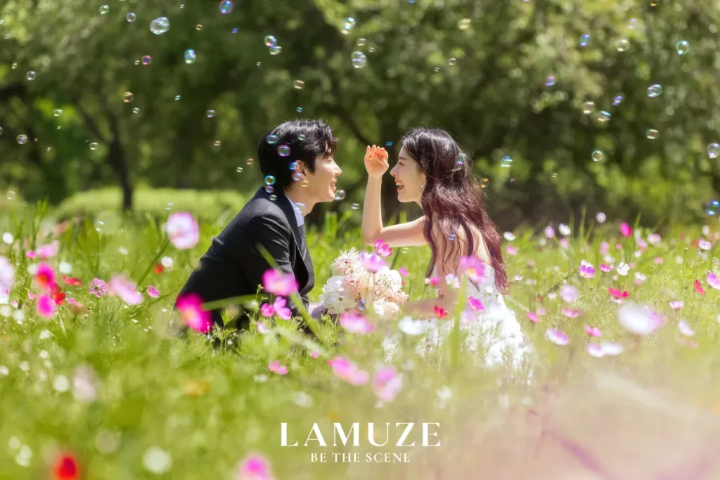 韓国ウェディングフォト完全ガイド_背景重視のスタジオ②