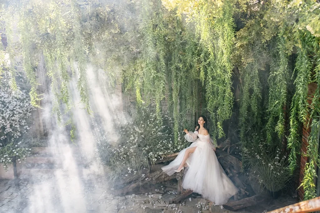 韓国ウェディングフォトなら雨の前撮りも美しすぎ